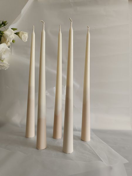 Соєва свічка довга столова 33 см набір 3 свічки Illuminare candle SD-007 фото
