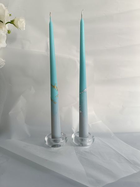 Соєва свічка довга столова 33 см набір 3 свічки Illuminare candle SD-007 фото